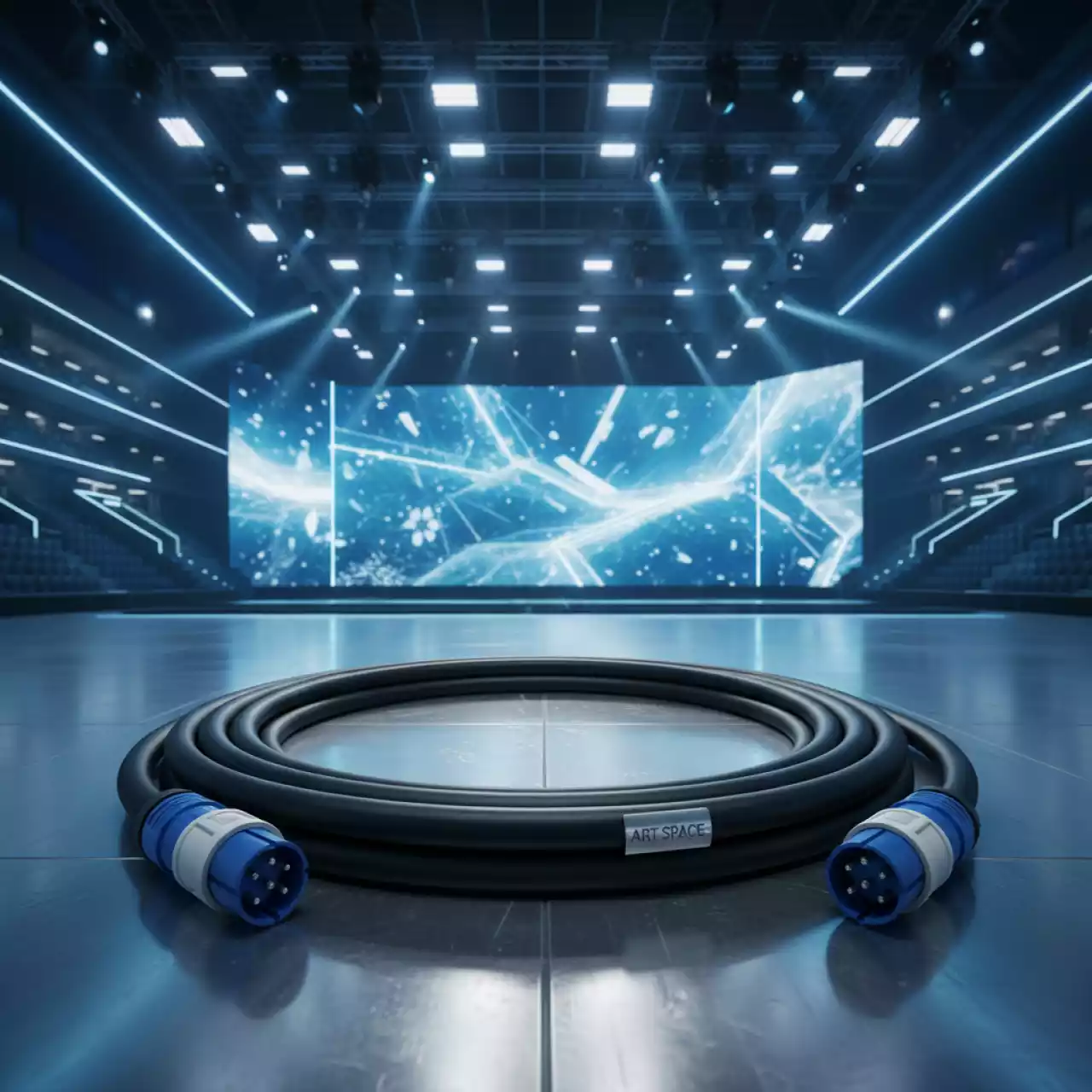 Аренда Силовой кабель 380 В 32 А в ледовом дворце «Большой» — ART SPACE