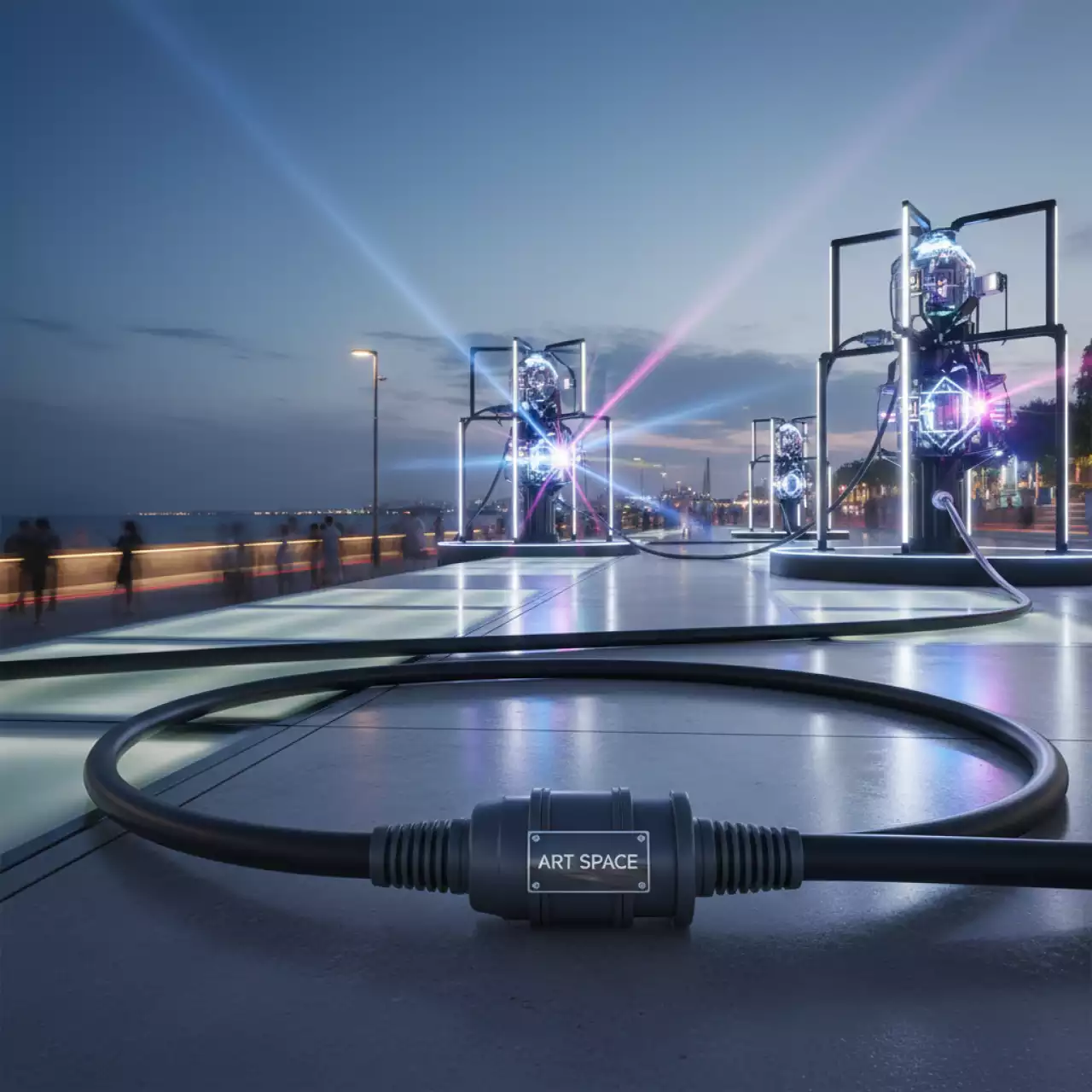 Аренда Силовой кабель 380 В CEE 32 А 5P IP67 20 м на Имеретинской набережной — ART SPACE