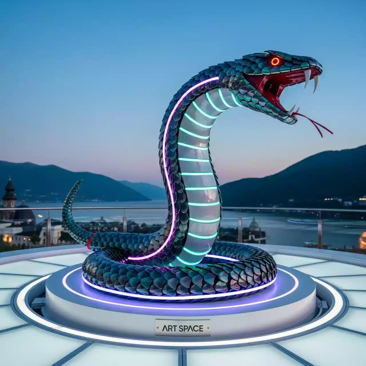 Аренда Символ года 2025 родео змея в ресторане «Магадан» — ART SPACE