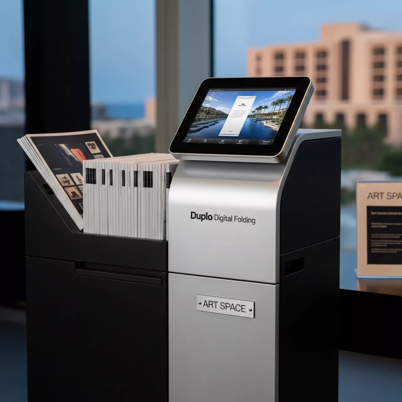 Аренда Система для изготовления брошюр и буклетов Duplo Digital Folding в Radisson Collection Paradise — ART SPACE