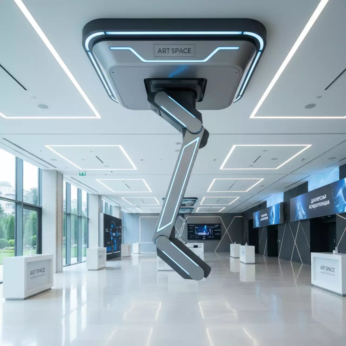 Аренда Система электроснабжения потолочная для кабинетов Химии Биологии KM ES 05 1 рукав 6 1 модуль в Rodina Grand Hotel & SPA — ART SPACE