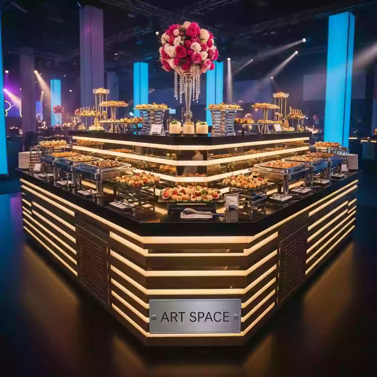 Аренда Система фуршетная Zieher Skyline комплект Gold в Сириус Арене — ART SPACE