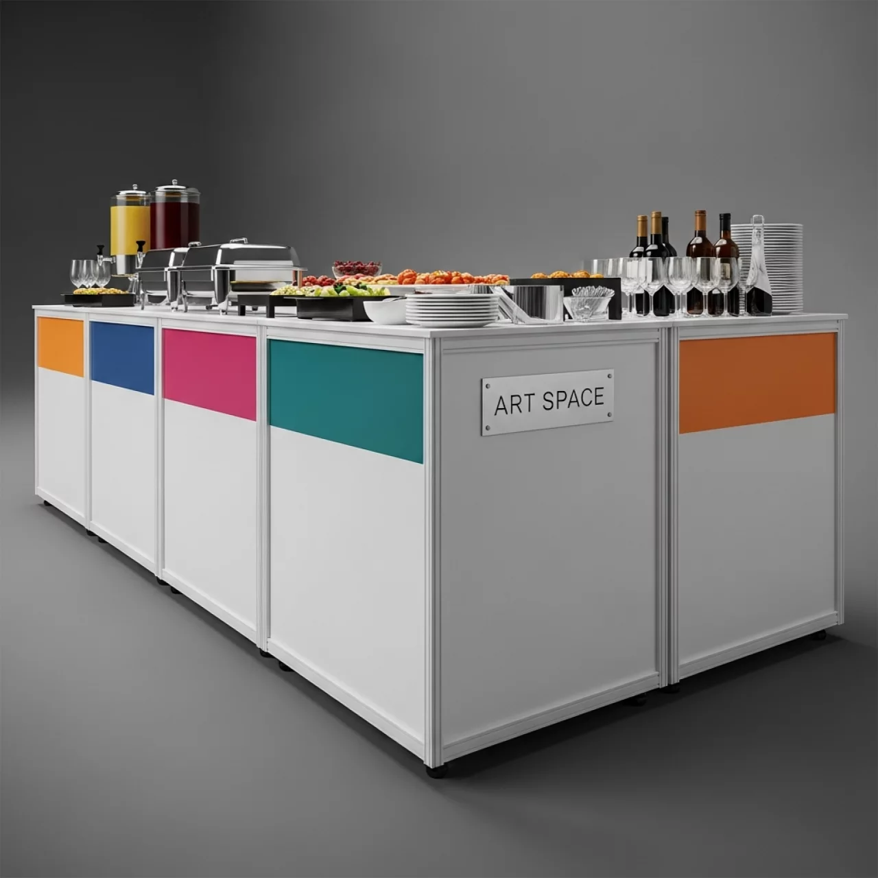 Аренда Система фуршетная Zieher Skyline Two комплект в Зимнем театре — ART SPACE