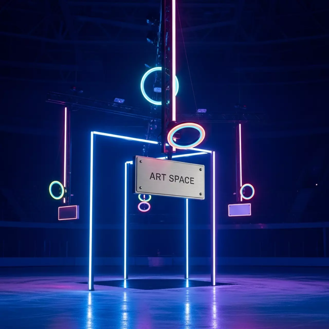 Аренда Система освещения светодиодная Candy Light Bluetooth RGB в ледовой арене «Шайба» — ART SPACE