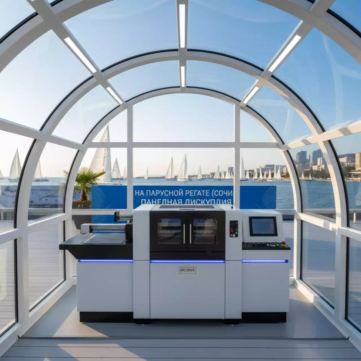 Аренда Система печати на узкорулонной бумаге Konica Minolta AccurioLabel 190 на парусной регате (Сочи) — ART SPACE