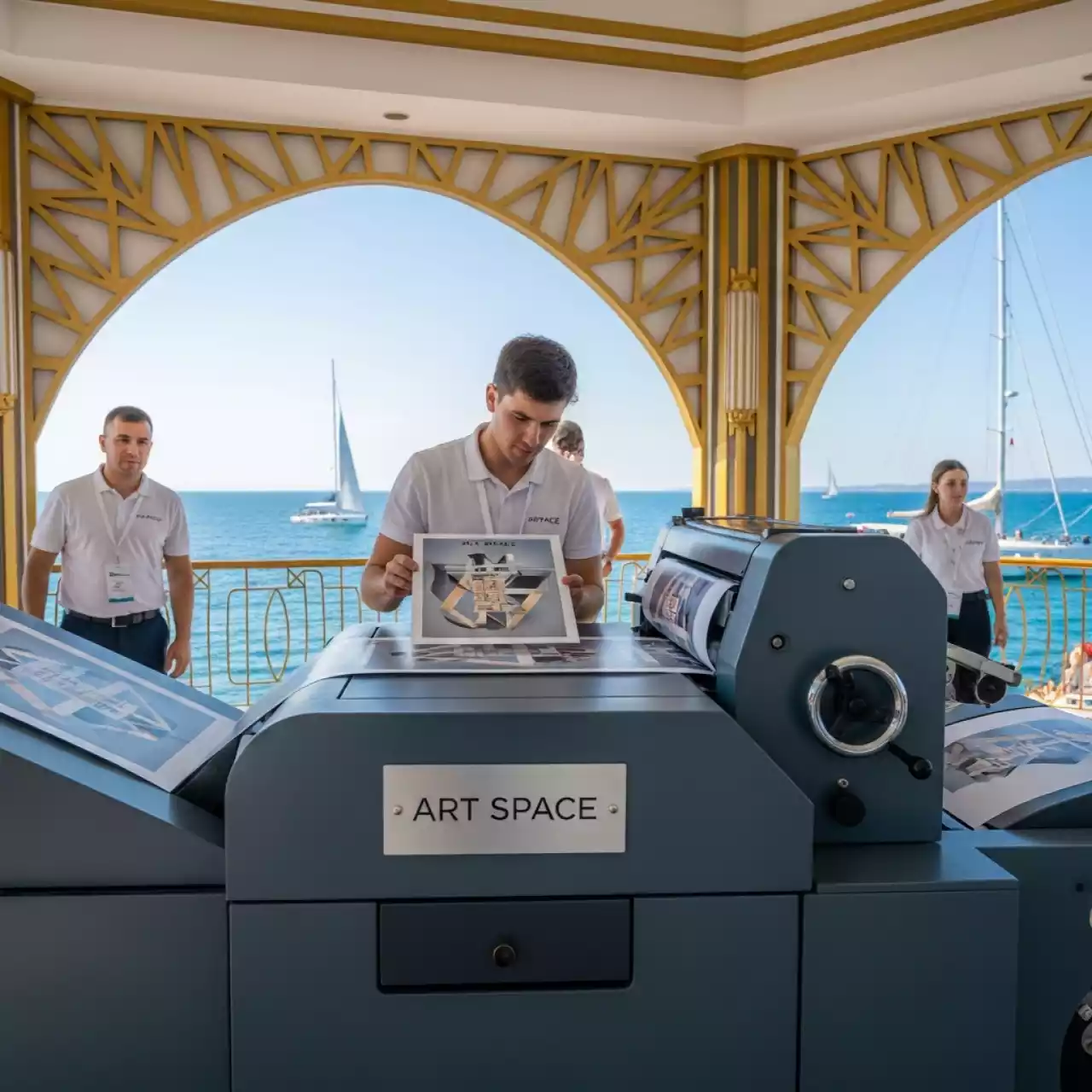 Аренда Система печати Xerox Brenva HD Inkjet Press на парусной регате (Сочи) — ART SPACE