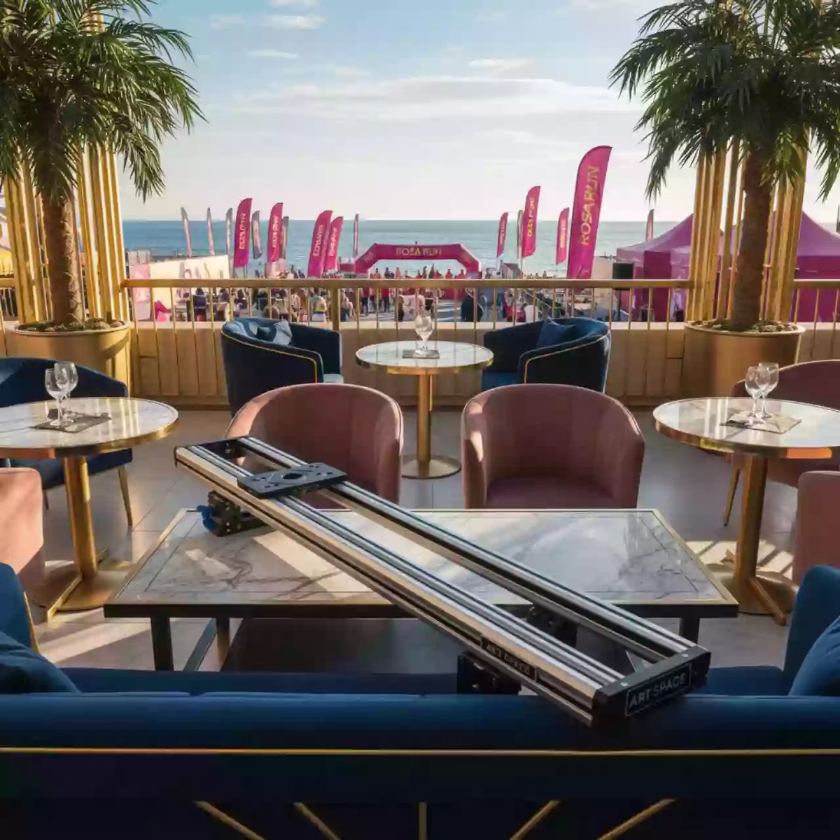 Аренда Система рельсовая PolyGlide Slide МОНО 9 для ИД 75 94 КР 120 Р маркер в пляжном клубе Del Mar — ART SPACE