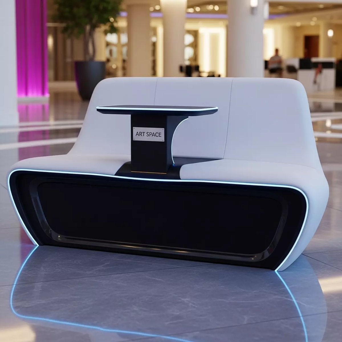 Аренда Система сидений с тремя сиденьями и столиком Alice Bench в Mövenpick Hotel — ART SPACE