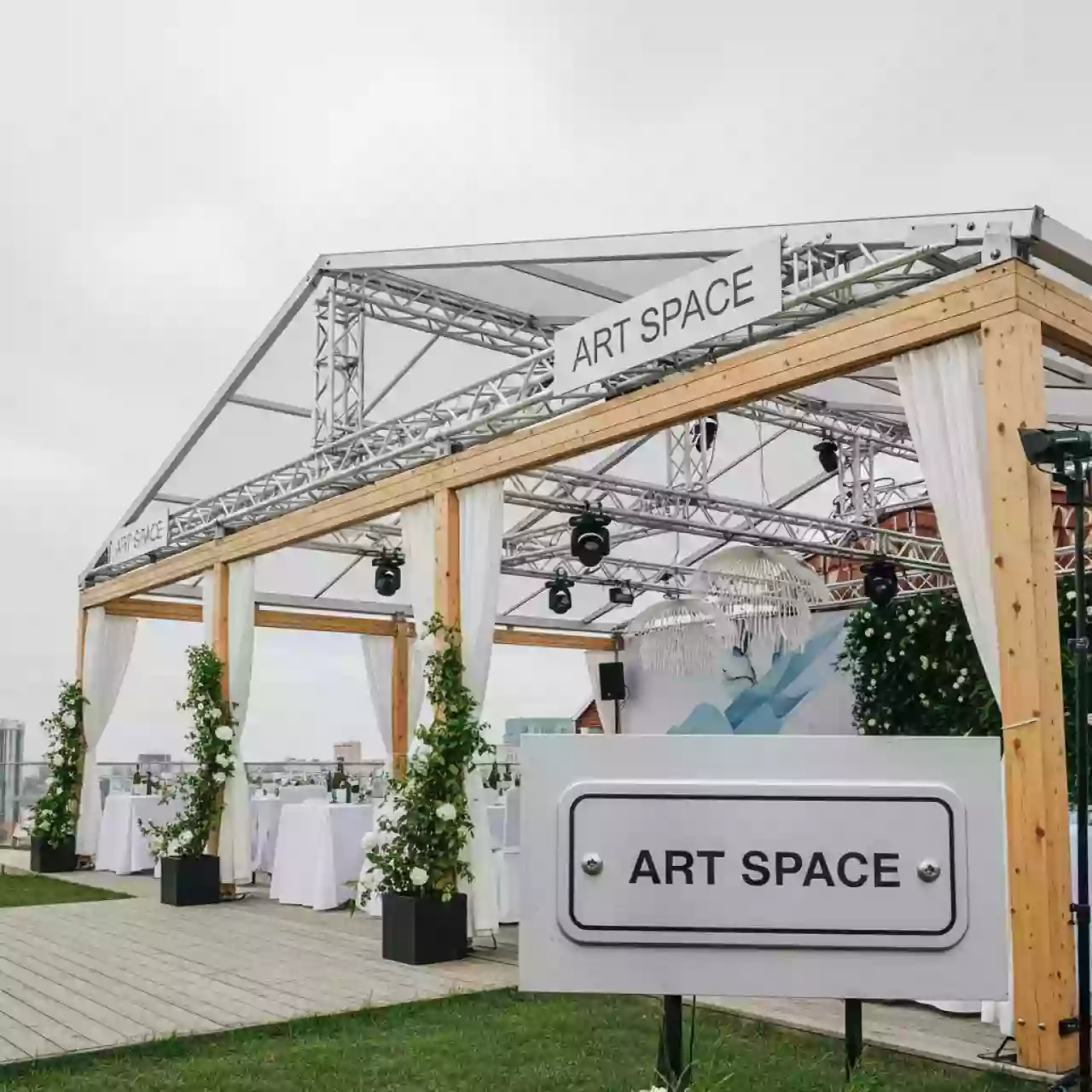 Аренда Системы крыш Allround FW Layher в ресторане «Магадан» — ART SPACE