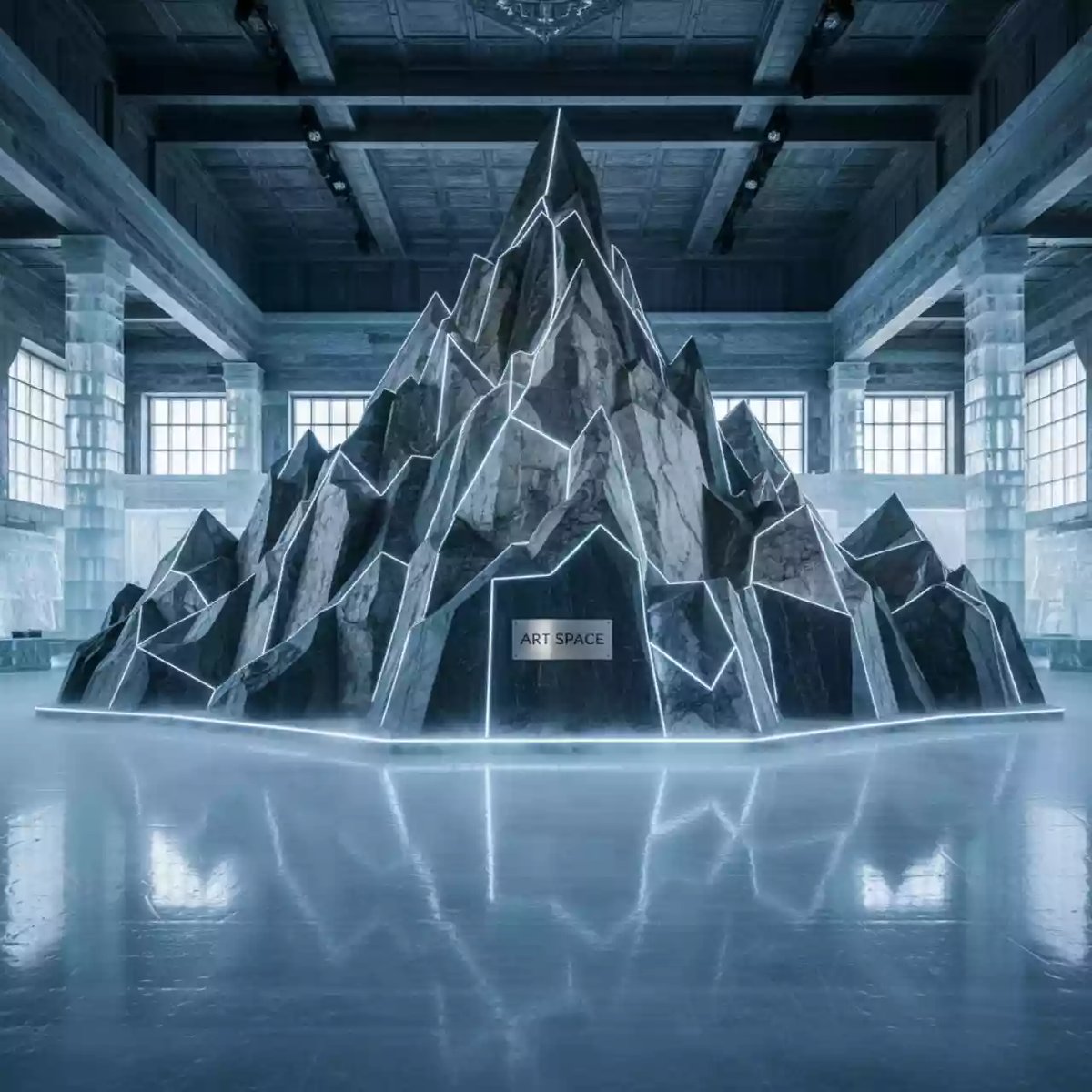 Аренда Скала с горой в ледовом дворце «Роза Хутор» — ART SPACE