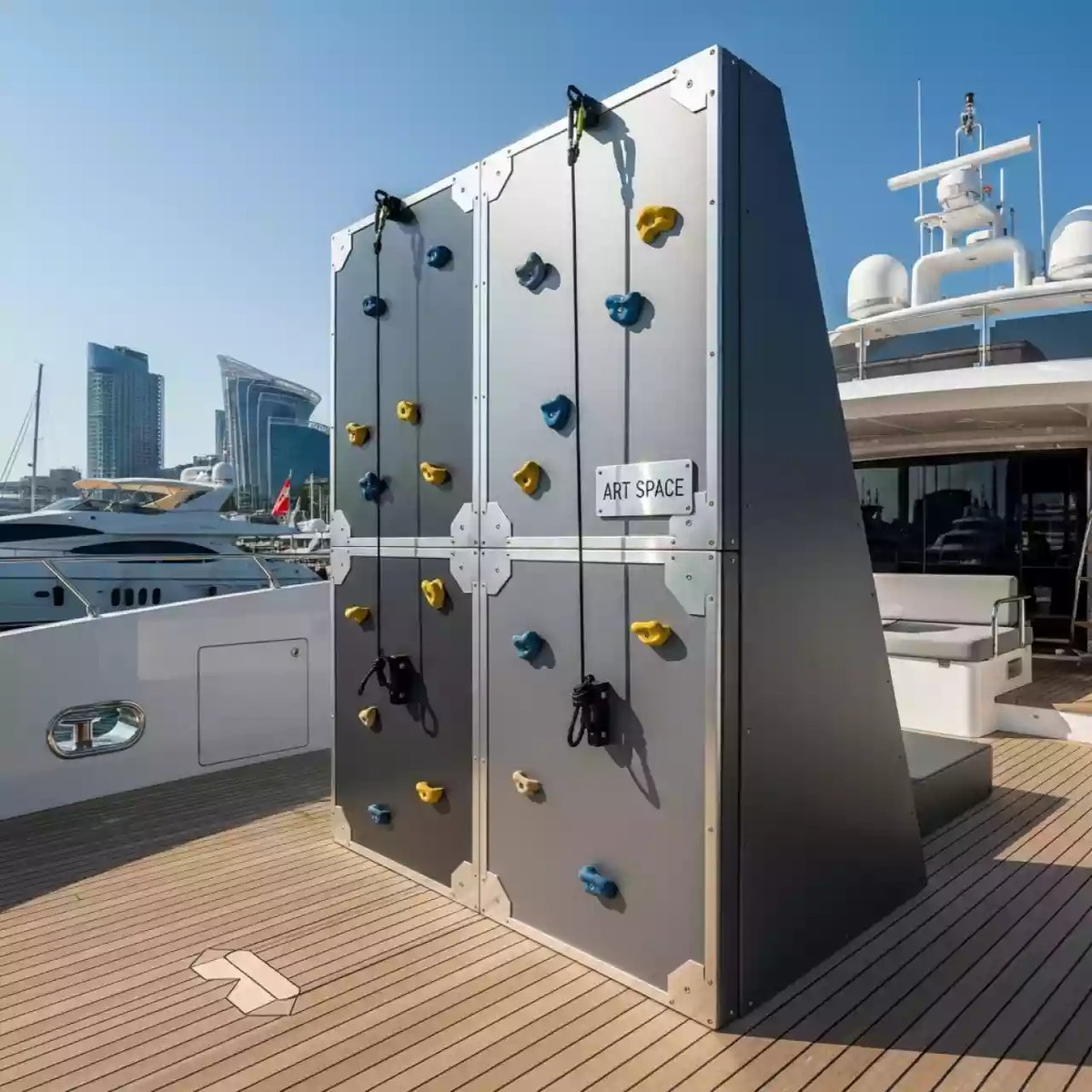 Аренда Скалодром детский на VIP-яхте (Имеретинский порт) — ART SPACE