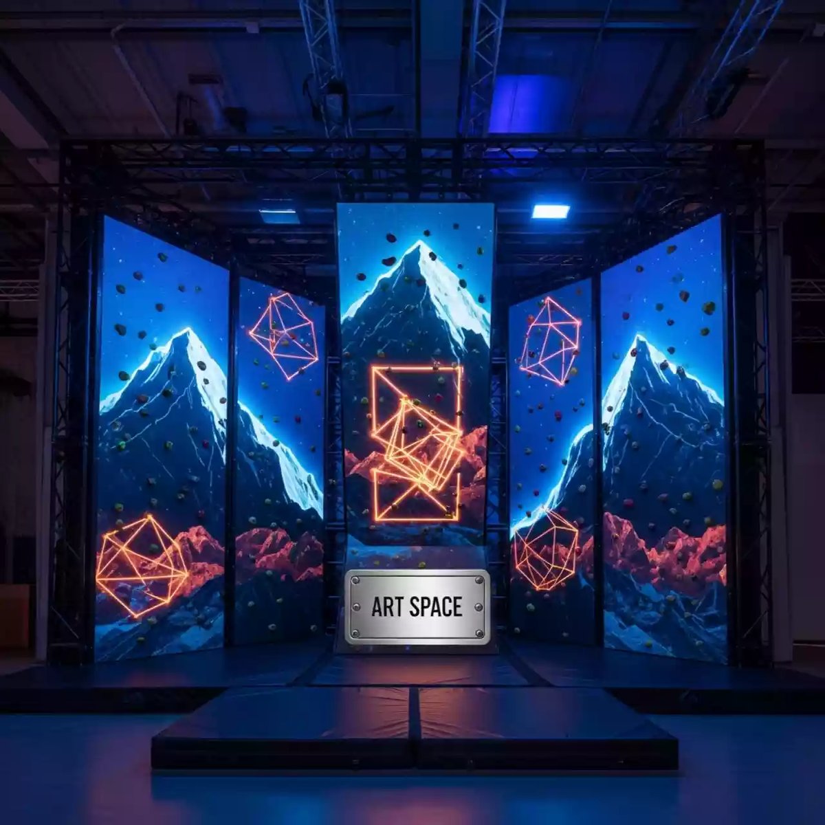 Аренда Скалодром интерактивный Эверест Standard в Omega Sirius — ART SPACE