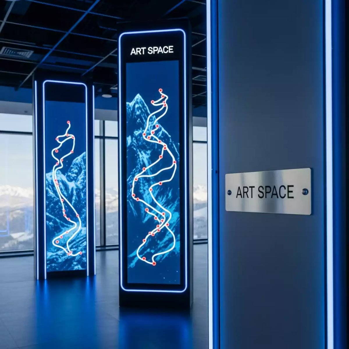 Аренда Скалодром интерактивный в Skypark Sochi — ART SPACE