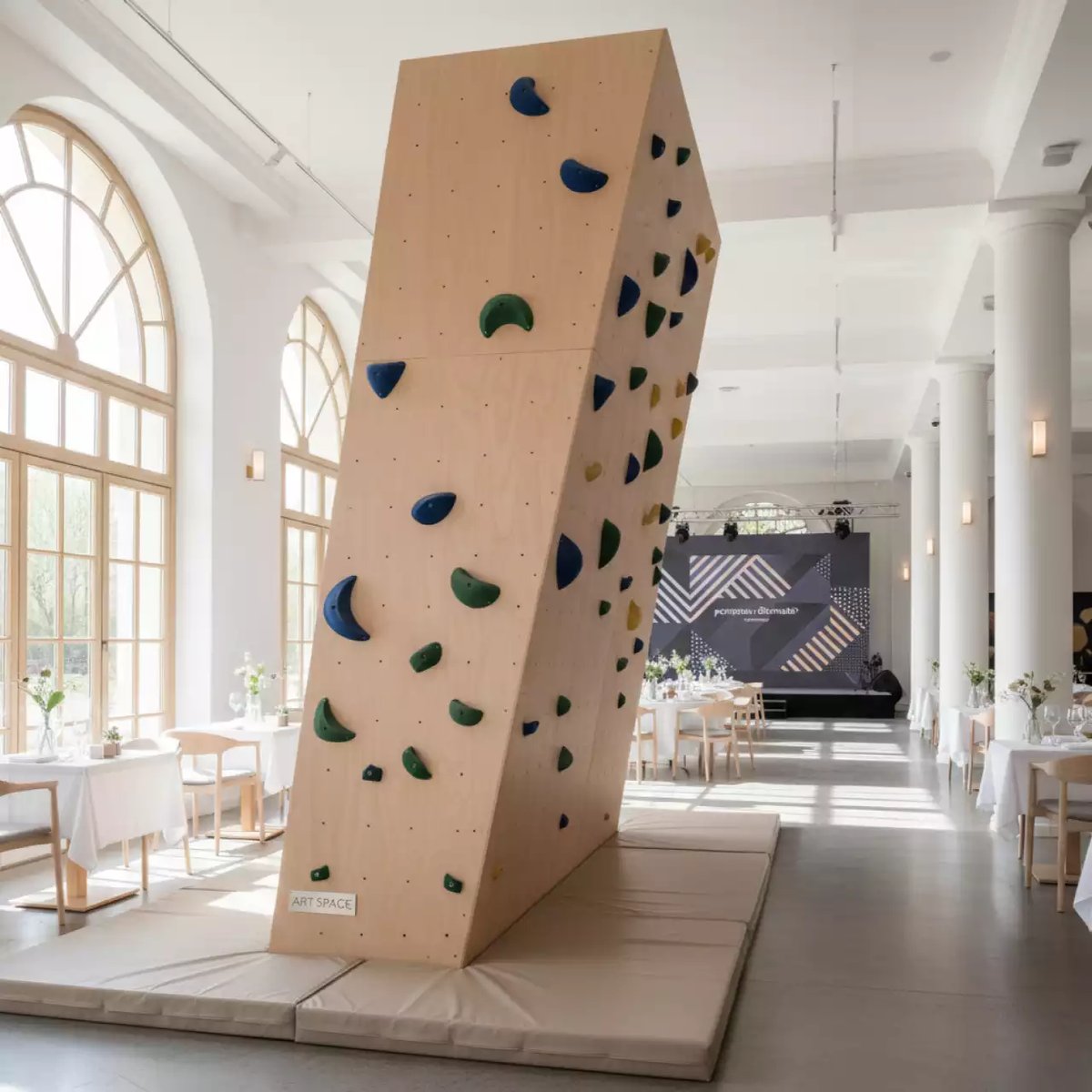 Аренда Скалодром ярмарочный в ресторане «Brunello» — ART SPACE