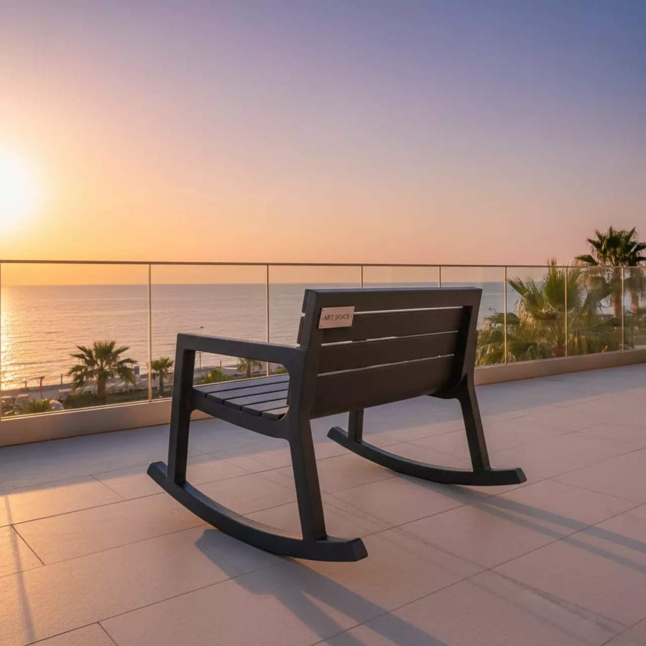 Аренда Скамья качалка Lifetime антрацит в Imeretinskiy Hotel — ART SPACE