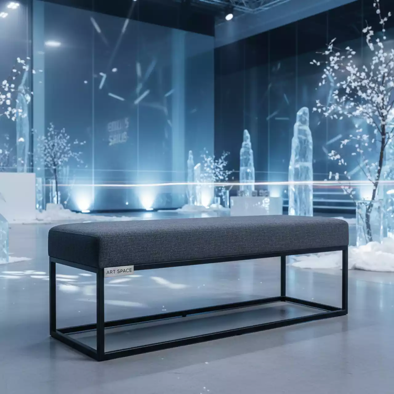 Аренда Скамья MAR BCH St003G темно серый в Omega Sirius — ART SPACE