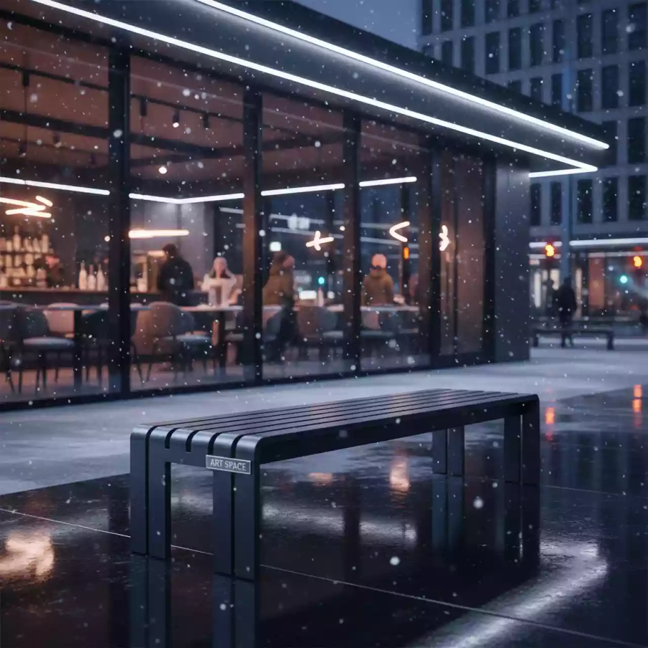 Аренда Скамья Palissade в ресторане «Сыроварня» — ART SPACE