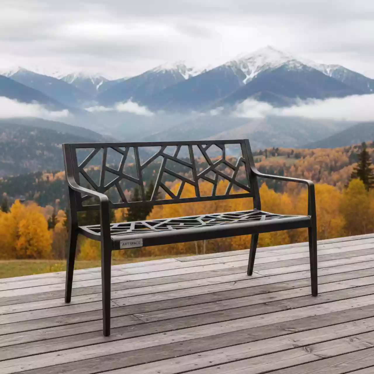 Аренда Скамья садовая Valencia 2 из литого алюминия в Поляна 1389 Отель и Спа — ART SPACE