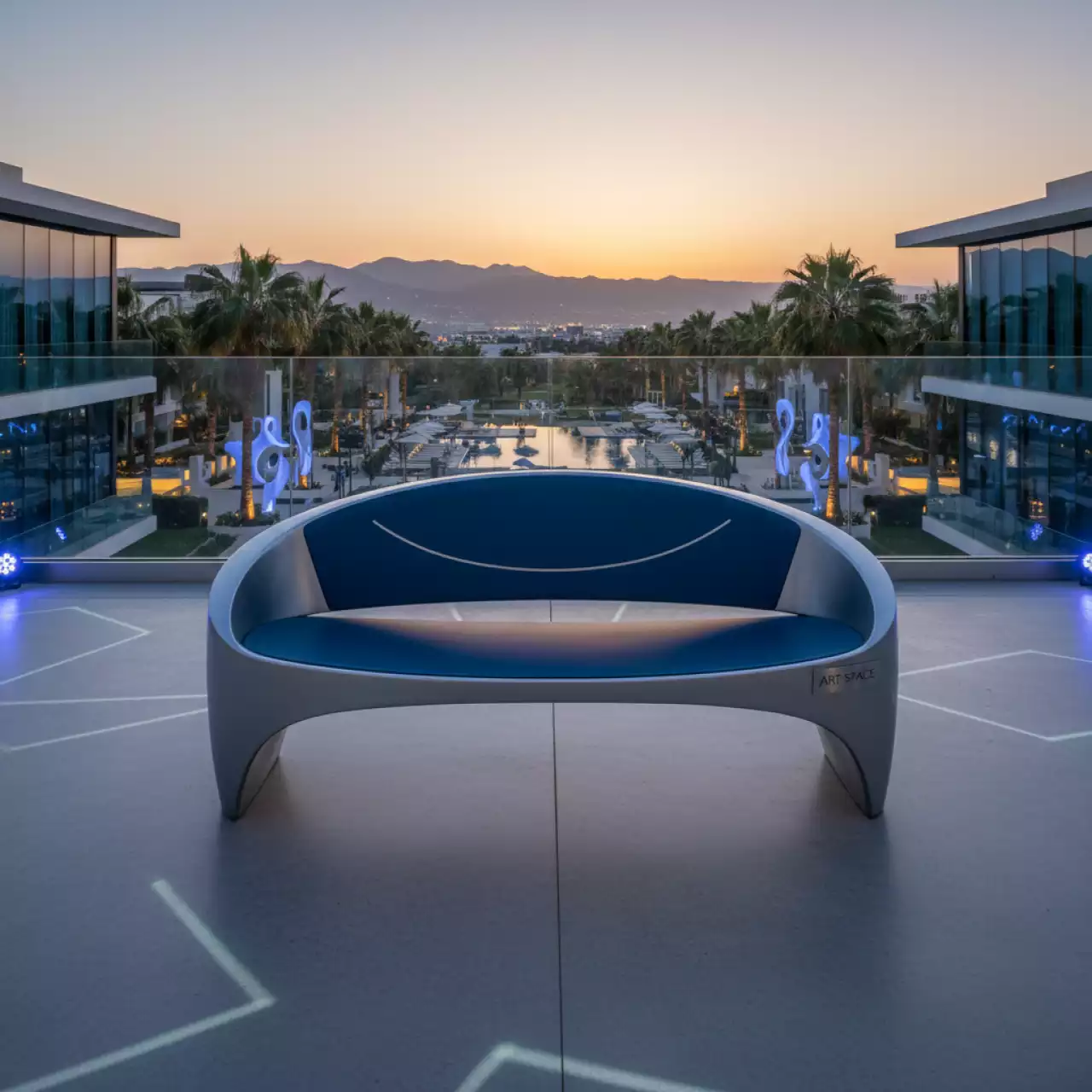 Аренда Скамейка Newtonica Java 1006 180 см в Karat Resort — ART SPACE