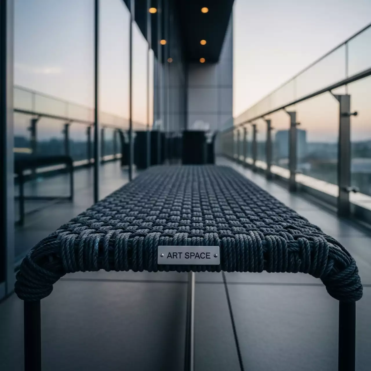 Аренда Скамейка плетеная Sanela в ресторане «Баран-Рапан» — ART SPACE