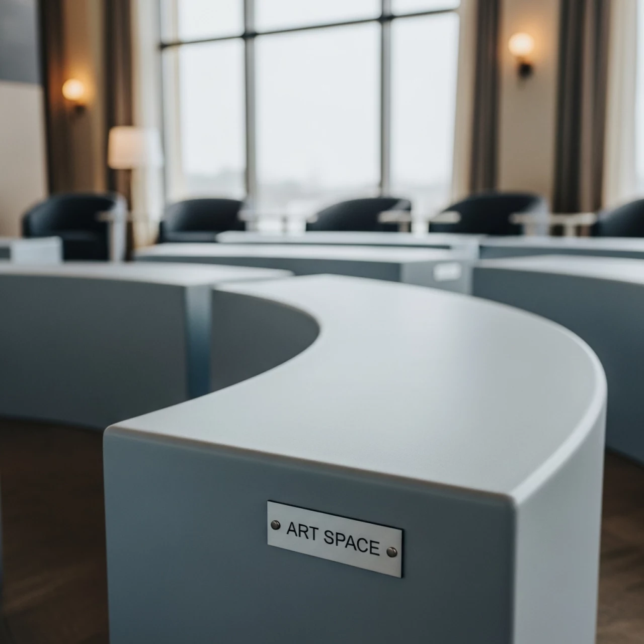 Аренда Скамейка полукруглая пластиковая Ikon Bench в отеле Hyatt Regency Sochi — ART SPACE