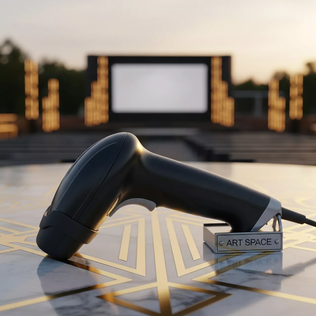 Аренда Сканер штрих кода ручной проводной черный Mertech Sunmi NS021 Sense в Green Flow Hotel — ART SPACE