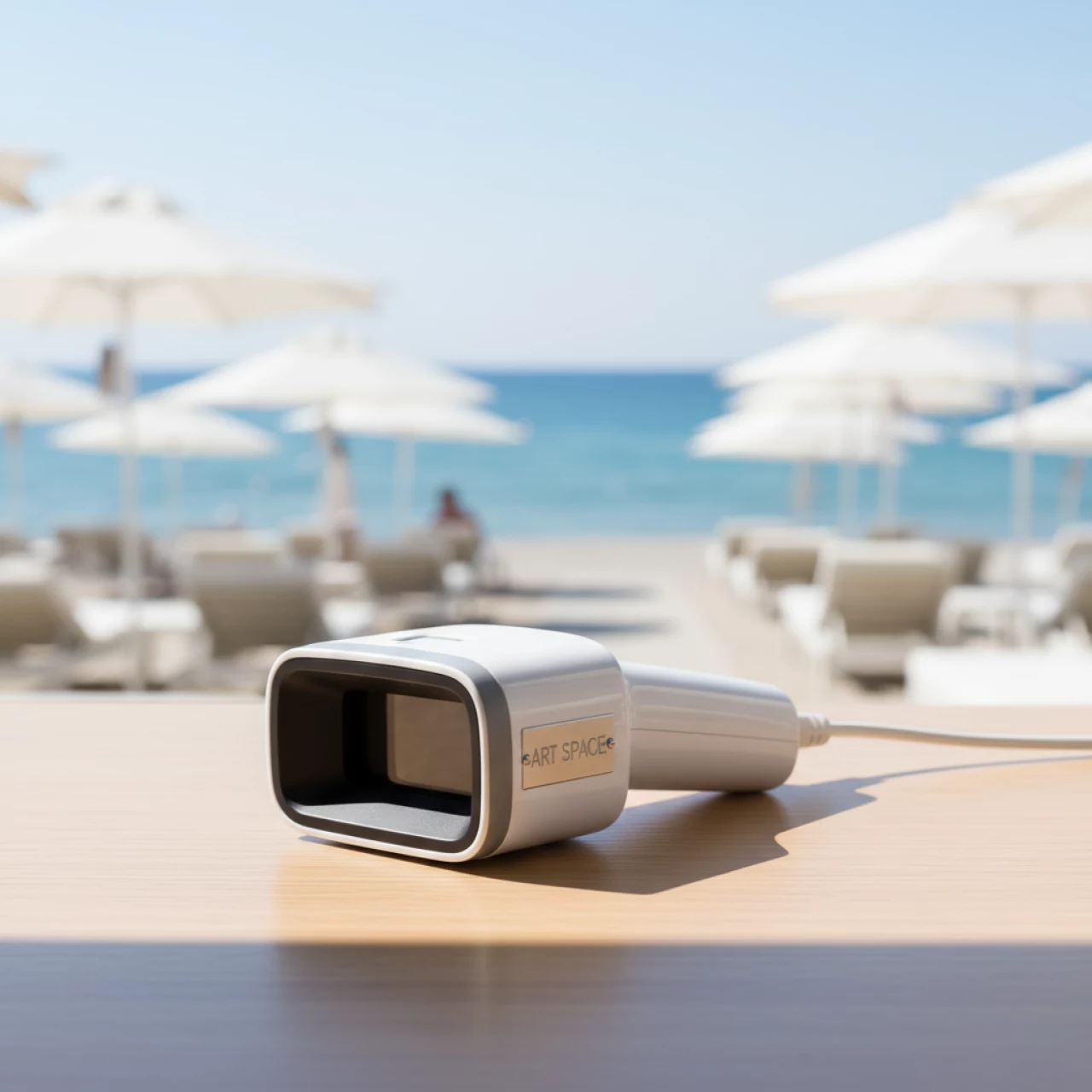 Аренда Сканер штрих кода ручной USB проводной белый Mertech 2310 P2D SUPERLEAD на пляжных клубах Хосты — ART SPACE