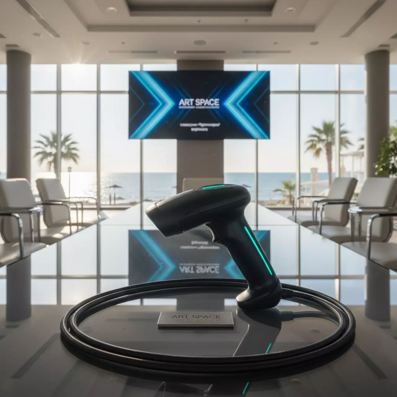 Аренда Сканер штрих кода ручной USB проводной черный Mertech 610 P2D SuperLead в санатории «Черноморье» — ART SPACE