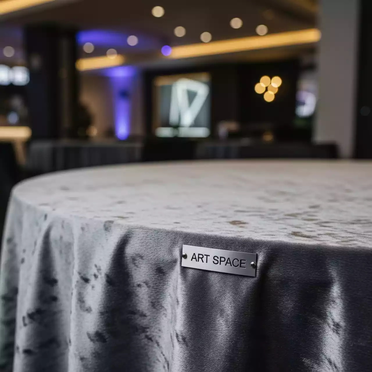 Аренда Скатерть бархат серая в казино «Сочи» — ART SPACE