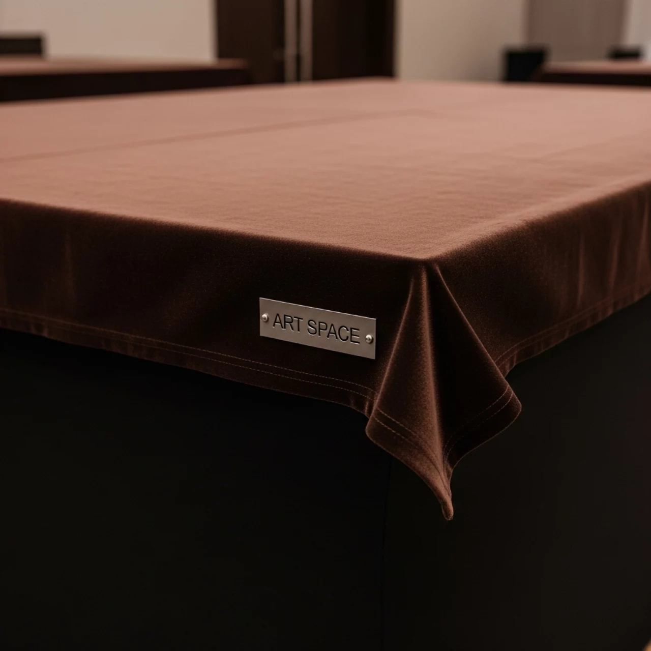 Аренда Скатерть бархатная прямоугольная Темный шоколад R4E 00262 в Маринс Парк Отеле — ART SPACE