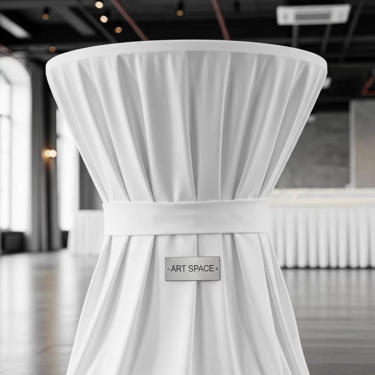 Аренда Скатерть белая круглая 2,6 м в Rodina Grand Hotel & SPA — ART SPACE