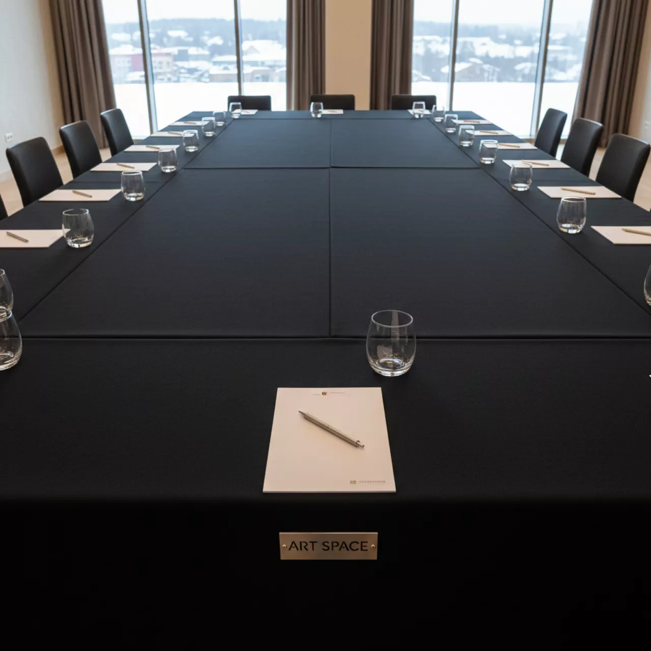 Аренда Скатерть черная 2,7x2,1 м в Сочи Парк Отеле — ART SPACE