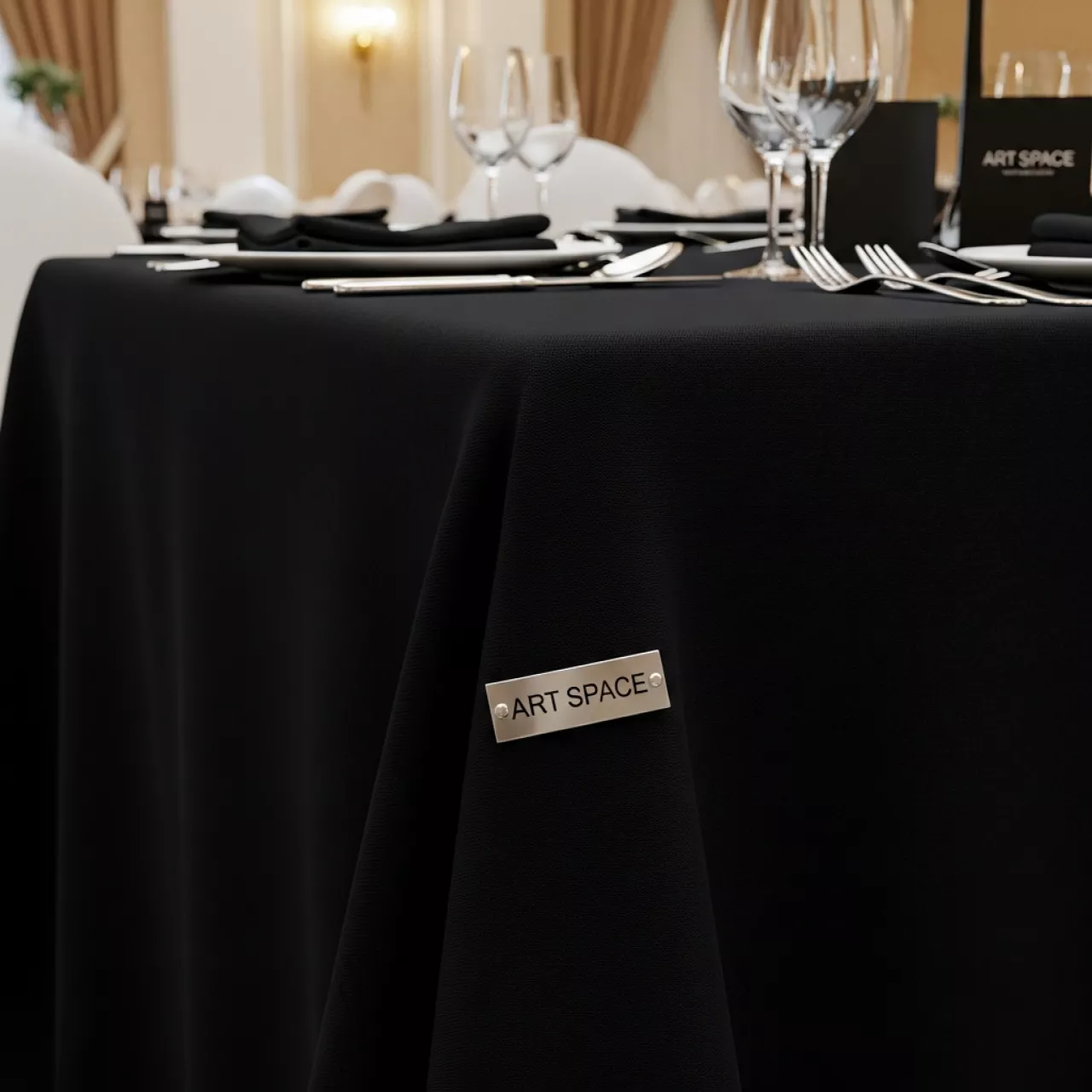 Аренда Скатерть черная 3,3x2,25 м в отеле Radisson Lazurnaya — ART SPACE