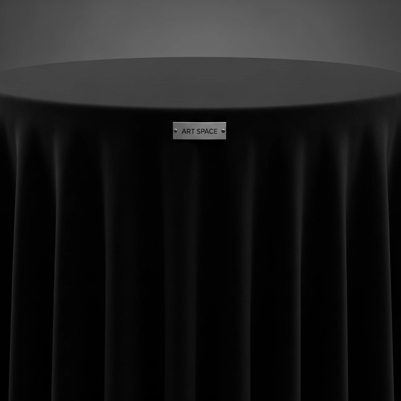 Аренда Скатерть чёрная диаметр 330 см в Alpha Sirius — ART SPACE