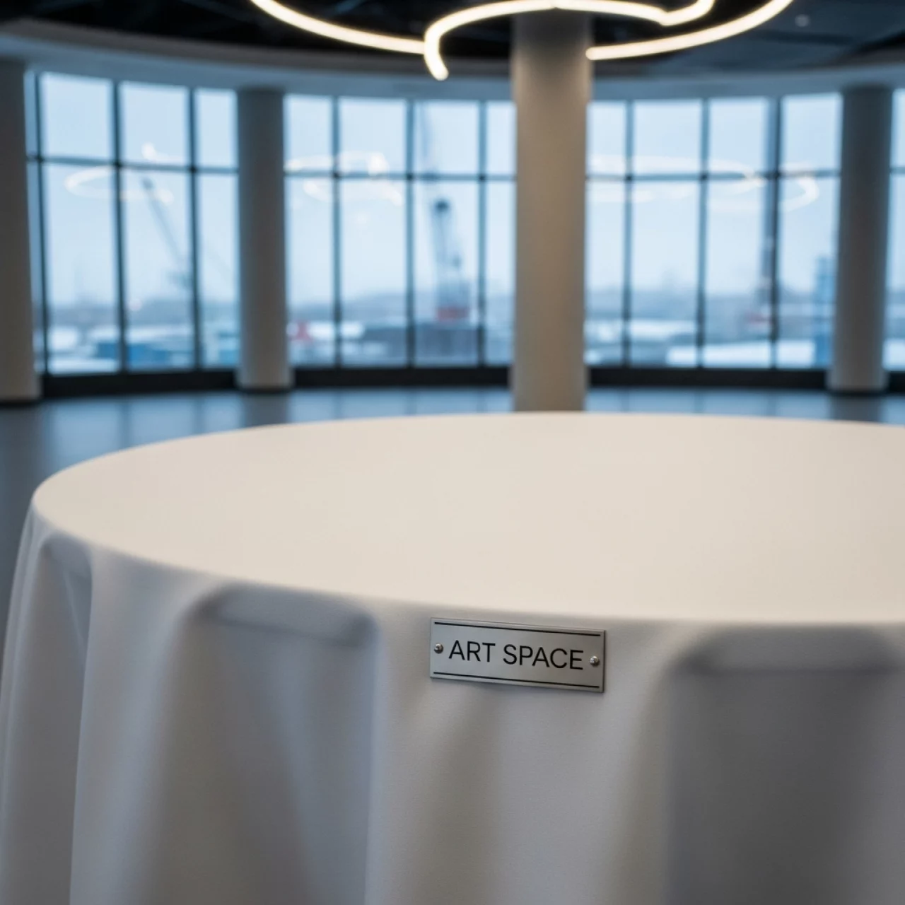 Аренда Скатерть D3000 журавинка гладь белая без шва в зале «Чайка» (Морпорт) — ART SPACE