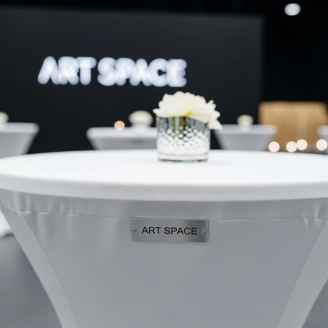 Аренда Скатерть для круглого коктейльного стола в Red Arena — ART SPACE