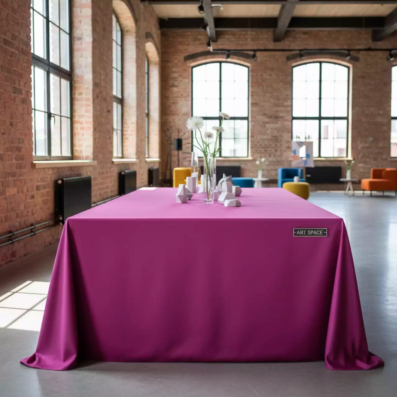 Аренда Скатерть фуксия в Boutique Hotel PORTUM 1905 — ART SPACE