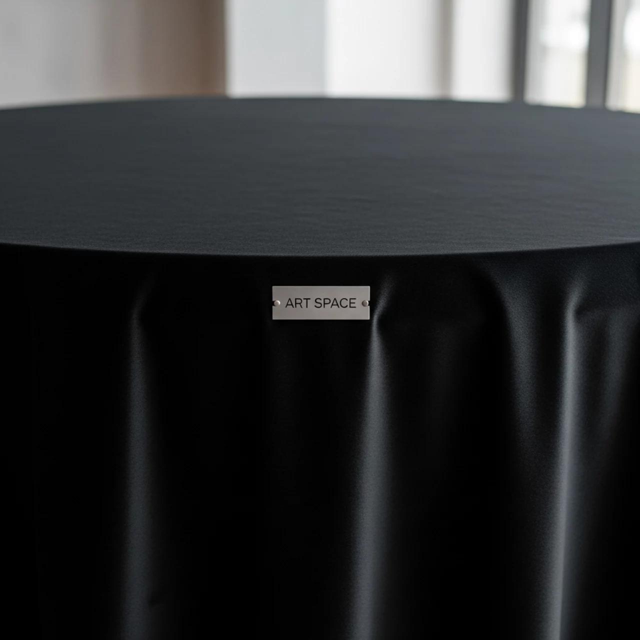 Аренда Скатерть круглая бархатная бесшовная Альт черная в Bridge Resort — ART SPACE