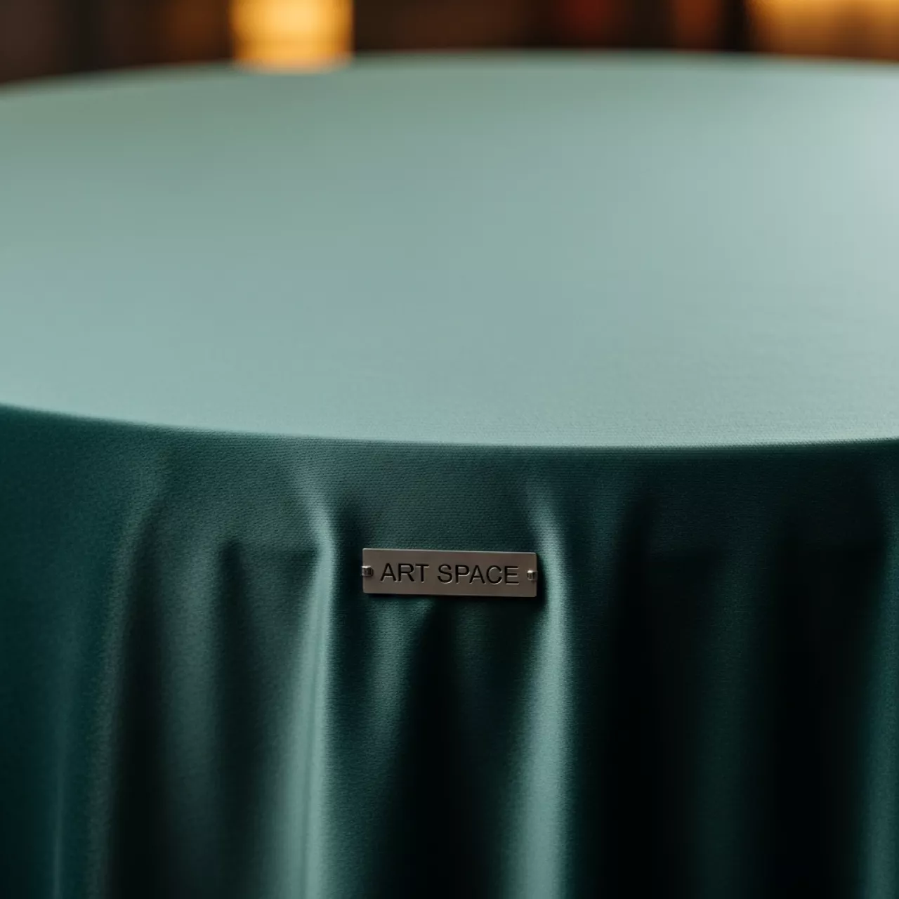 Аренда Скатерть круглая бархатная бесшовная Альт ментоловая в ресторане «Паруса» — ART SPACE