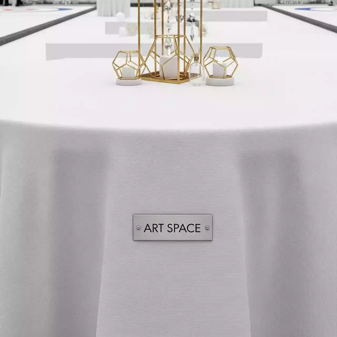 Аренда Скатерть круглая белая 2,7 м Профлайн в Керлинговом центре «Ледяной куб» — ART SPACE