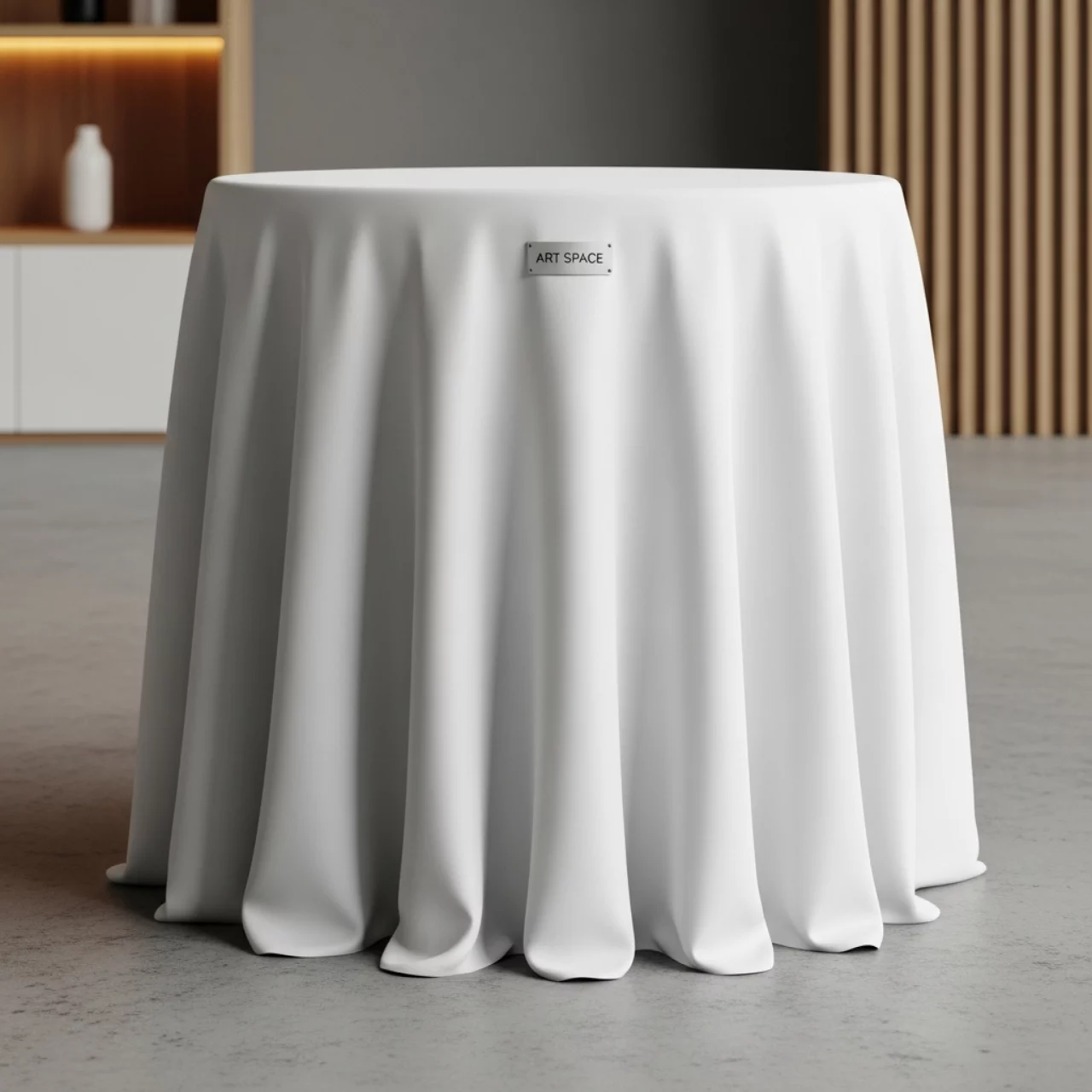 Аренда Скатерть круглая белая 2,7 м в Университете «Сириус» — ART SPACE