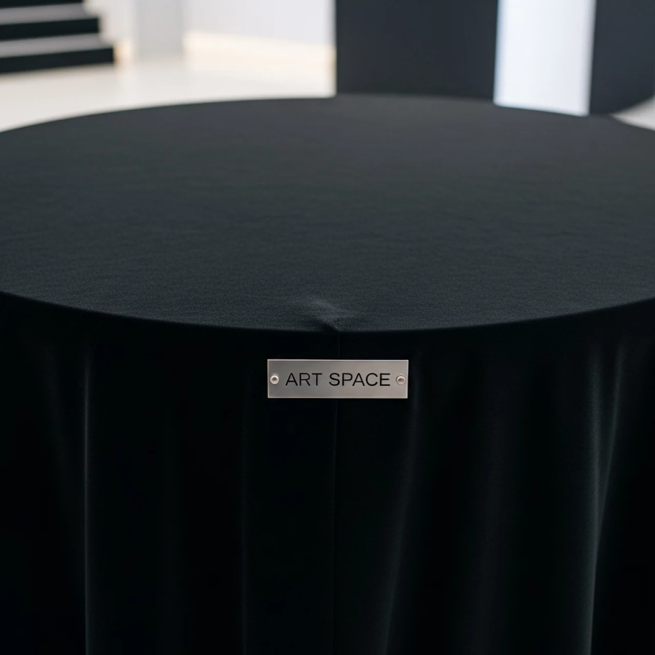 Аренда Скатерть круглая черная Бархат 3300 мм в Сириус Арене — ART SPACE