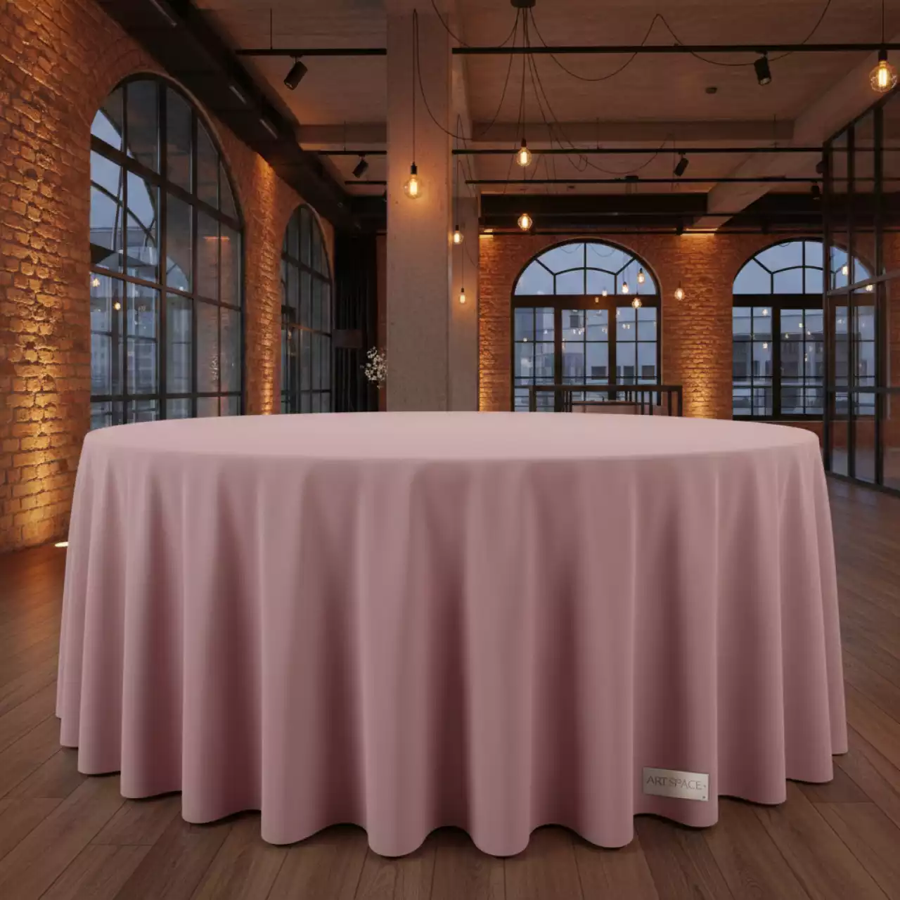 Аренда Скатерть круглая габардиновая пудровая Рондо в Гранд Отель Сочи — ART SPACE