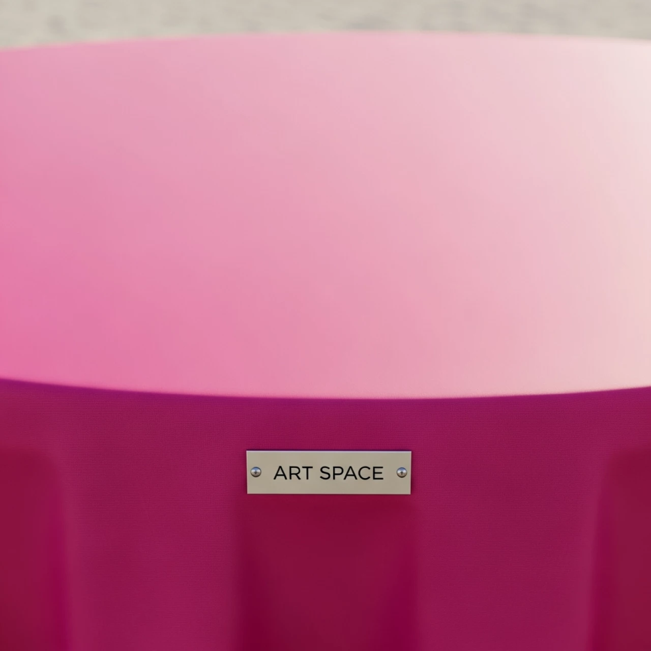 Аренда Скатерть круглая розовая диаметр 3 м на пляже «Мандарин» — ART SPACE