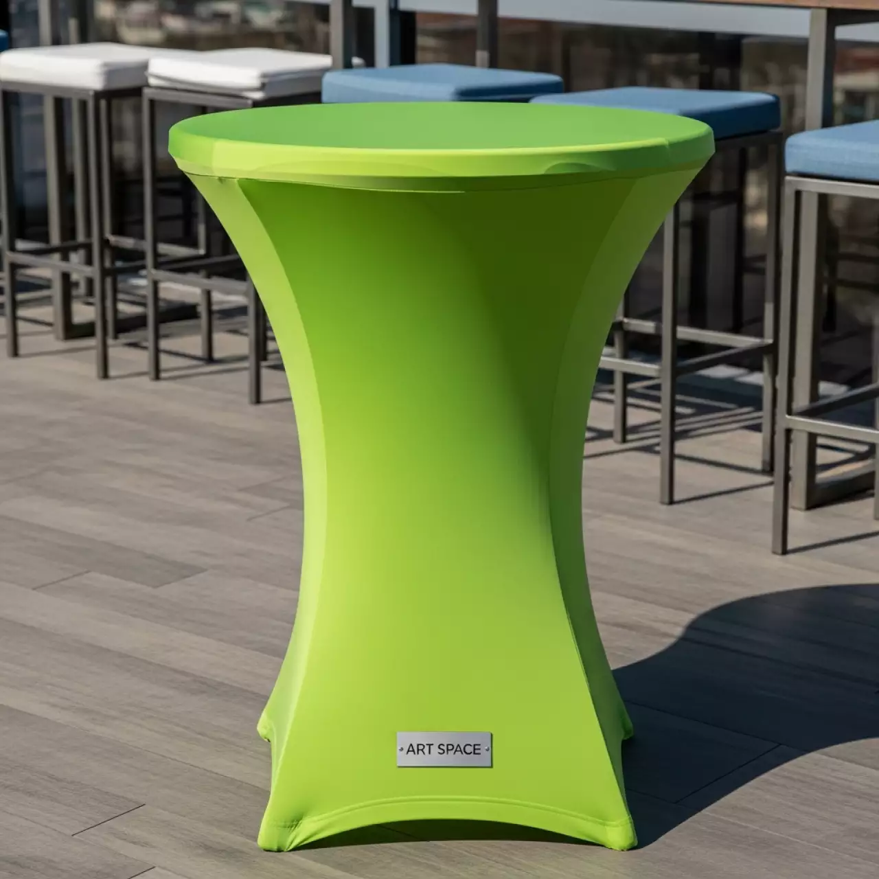 Аренда Скатерть круглая салатовая Pantone U в Cosmos Sochi Hotel — ART SPACE