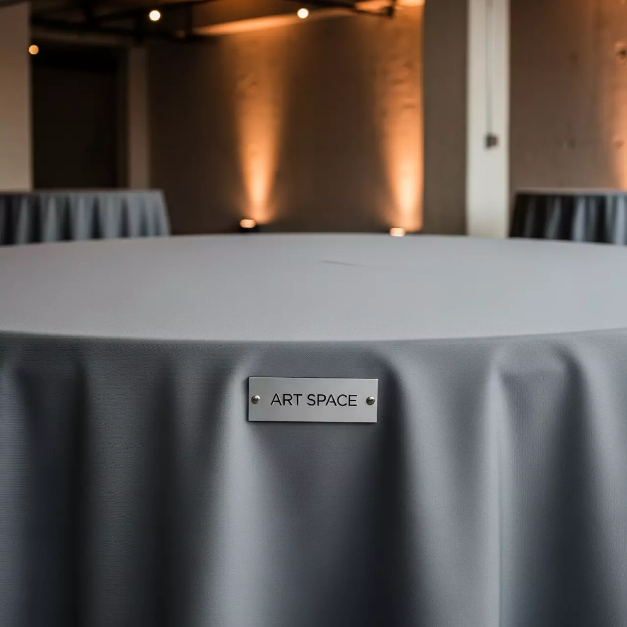 Аренда Скатерть круглая серая 3,3 м в Гранд Отель Сочи — ART SPACE