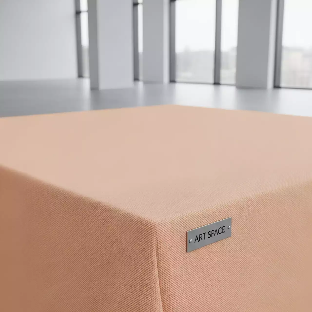 Аренда Скатерть квадратная габардин персиковая 1500х1500 мм в Delta Sirius — ART SPACE