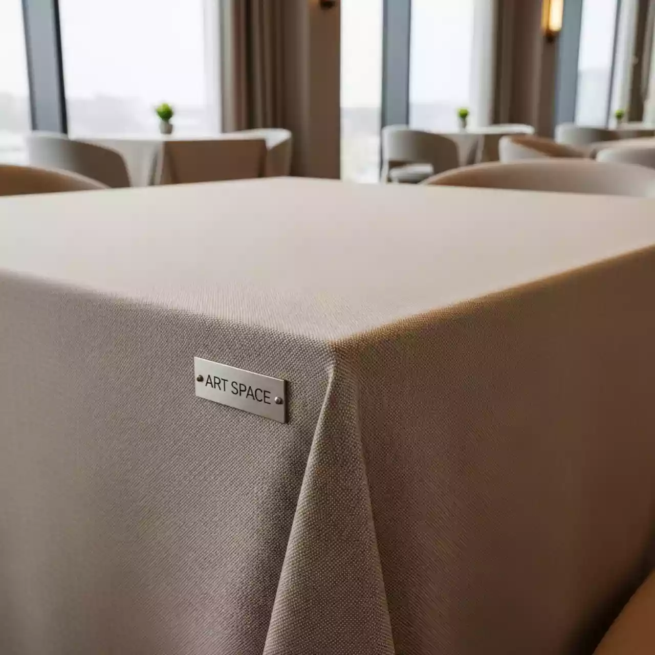 Аренда Скатерть квадратная габардин шампань 1500х1500 мм в Sochi Marriott Krasnaya Polyana — ART SPACE