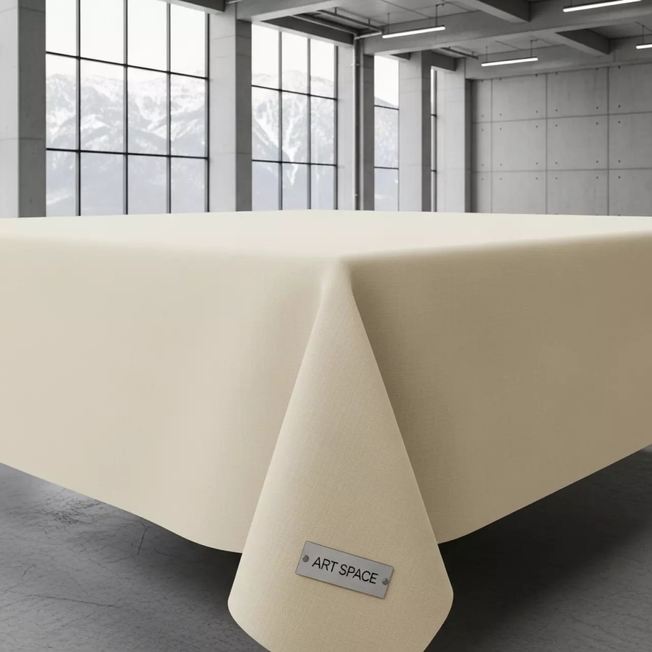 Аренда Скатерть квадратная габардин ванильная 1500х1500 мм на курорте «Газпром» (Альпика) — ART SPACE