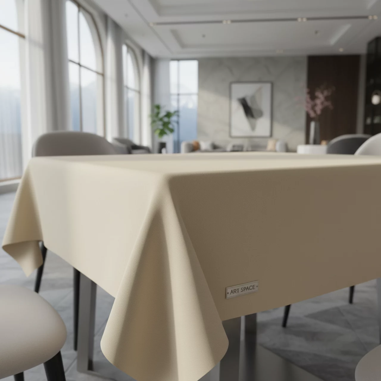 Аренда Скатерть квадратная шампань Габардин 1500х1500 мм в Гранд Отель Поляна — ART SPACE